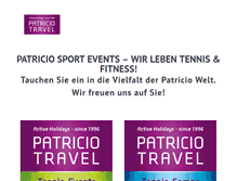 Tablet Screenshot of patricio-sport-events.com